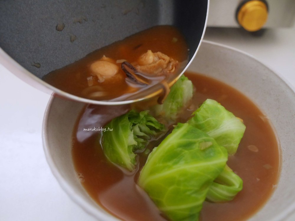 食譜「高麗菜捲」煮湯燉菜必備，二步驟完成高麗菜蔬菜捲 @Maruko(丸子)與美食有個約會