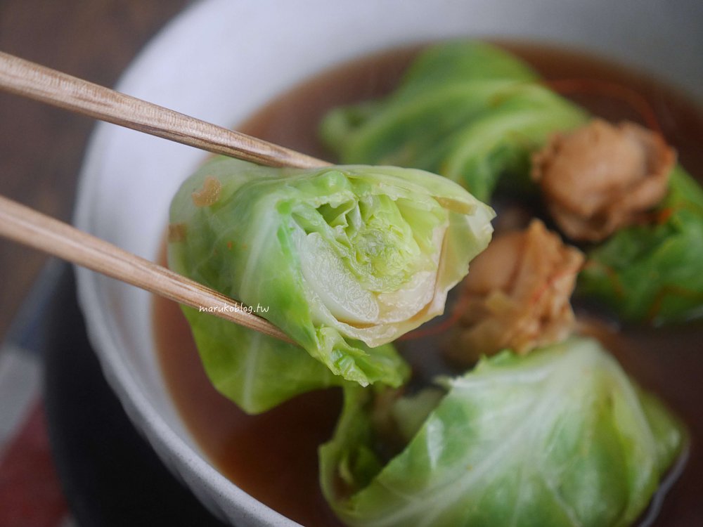食譜「高麗菜捲」煮湯燉菜必備，二步驟完成高麗菜蔬菜捲 @Maruko(丸子)與美食有個約會