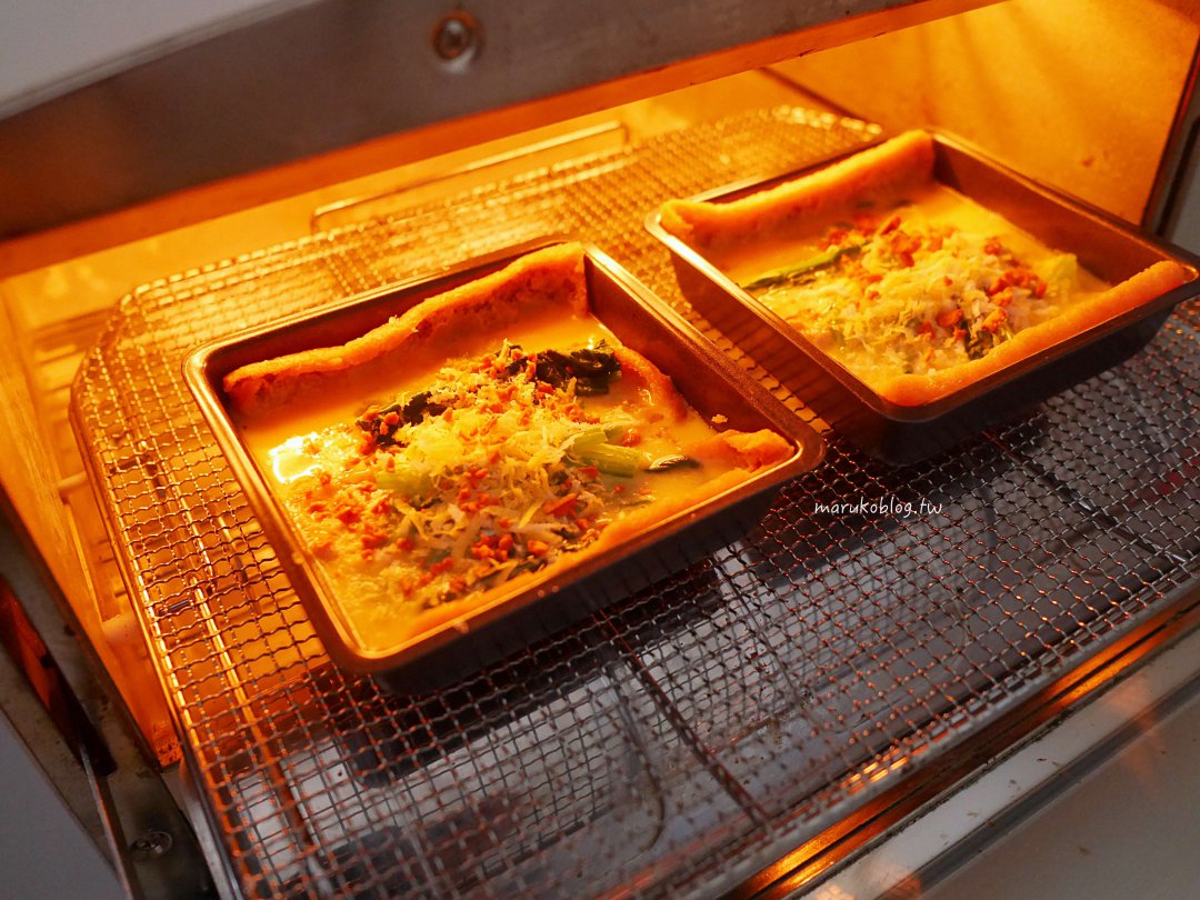 小烤箱食譜「豆皮菠菜烘蛋」10分鐘上菜，簡單香酥烘蛋創意料理 @Maruko(丸子)與美食有個約會