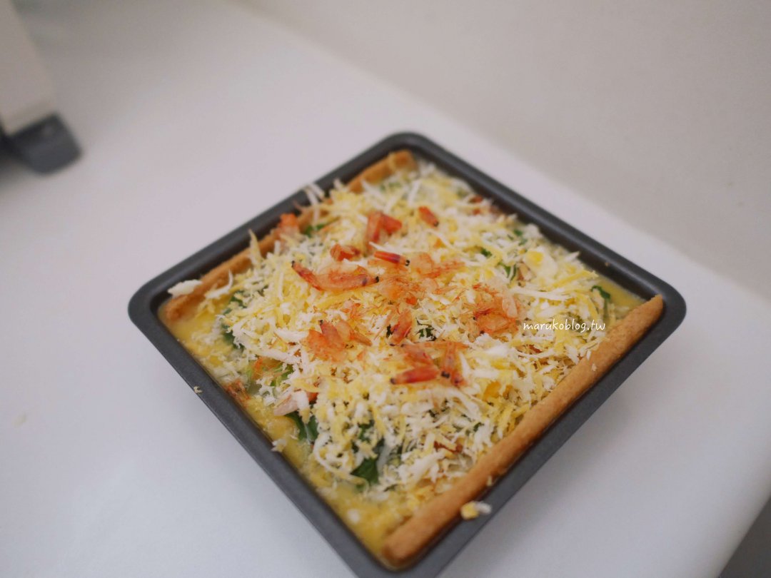 小烤箱食譜「豆皮菠菜烘蛋」10分鐘上菜，簡單香酥烘蛋創意料理 @Maruko(丸子)與美食有個約會