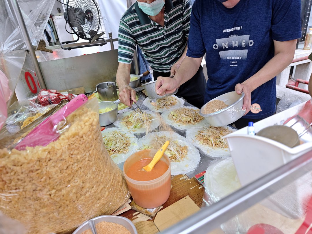 【新莊潤餅推薦】廟街夜市慈祐宮潤餅捲｜新莊人必吃前3名潤餅，蔡依林也愛的排隊美食！ @Maruko(丸子)與美食有個約會