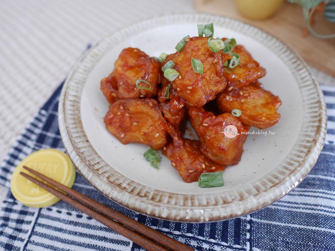 氣炸鍋食譜｜隔夜炸物回溫秘訣！不只是加熱，用「速食店醬料包」秒變韓式洋釀炸雞 (酥脆多汁) @Maruko(丸子)與美食有個約會