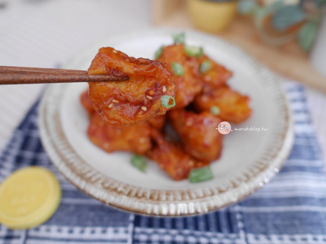 氣炸鍋食譜｜隔夜炸物回溫秘訣！不只是加熱，用「速食店醬料包」秒變韓式洋釀炸雞 (酥脆多汁) @Maruko(丸子)與美食有個約會