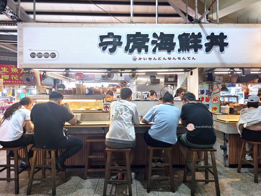 【屏東東港美食】黑鮪魚季必吃！華僑市場「守席海鮮丼」大份量、超實惠的澎湃海鮮丼推薦 @Maruko(丸子)與美食有個約會