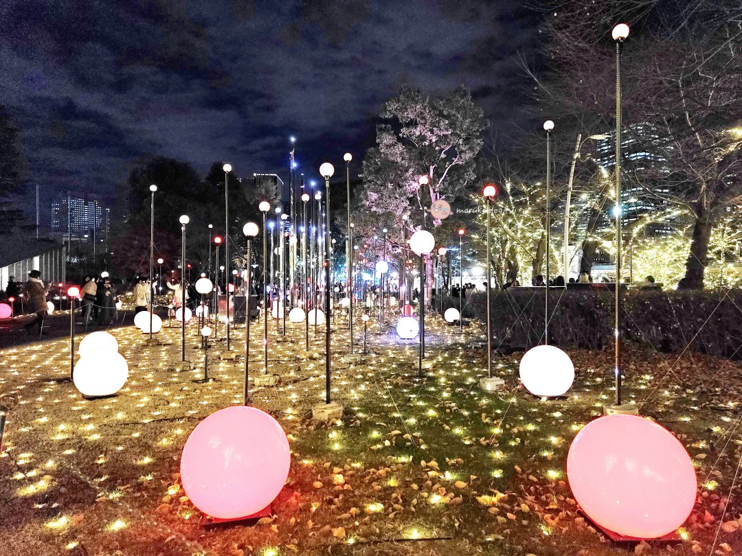 【東京六本木】東京中城聖誕燈飾 Tokyo Midtown：星光花園藍色燈海！交通、點燈時間與最佳拍攝點全攻略 @Maruko(丸子)與美食有個約會