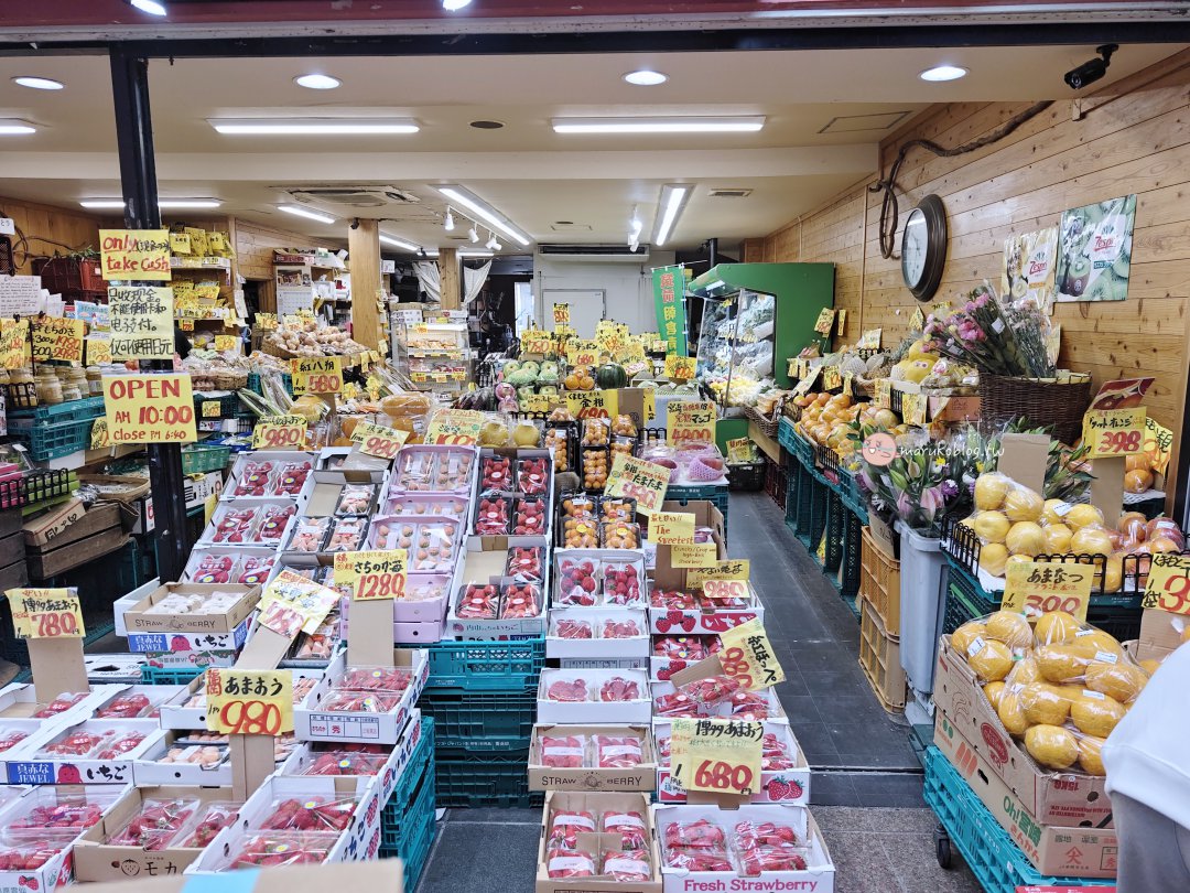 福岡景點推薦｜上川端商店街「田園之風景」：九州直送鮮果，福岡草莓、麝香葡萄這裡買最划算！ @Maruko(丸子)與美食有個約會