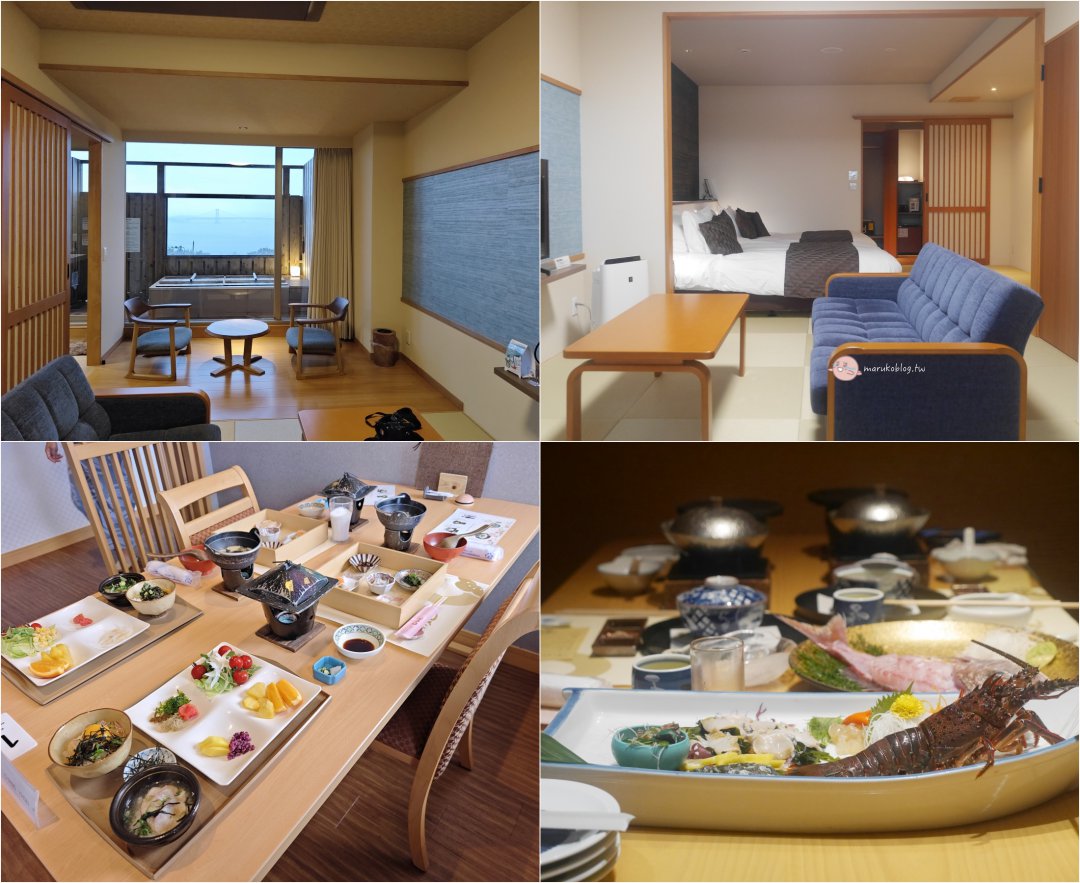 【淡路島住宿推薦】梅丸旅館評價｜露天風呂客房看鳴門大橋，一泊二食鯛魚料理必住 @Maruko(丸子)與美食有個約會