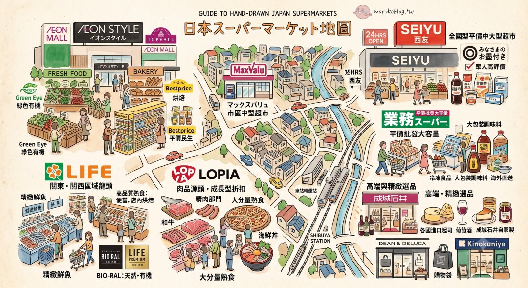 日本超市攻略｜日本超市必買、特色超市推薦與購物指南（2026更新） @Maruko(丸子)與美食有個約會